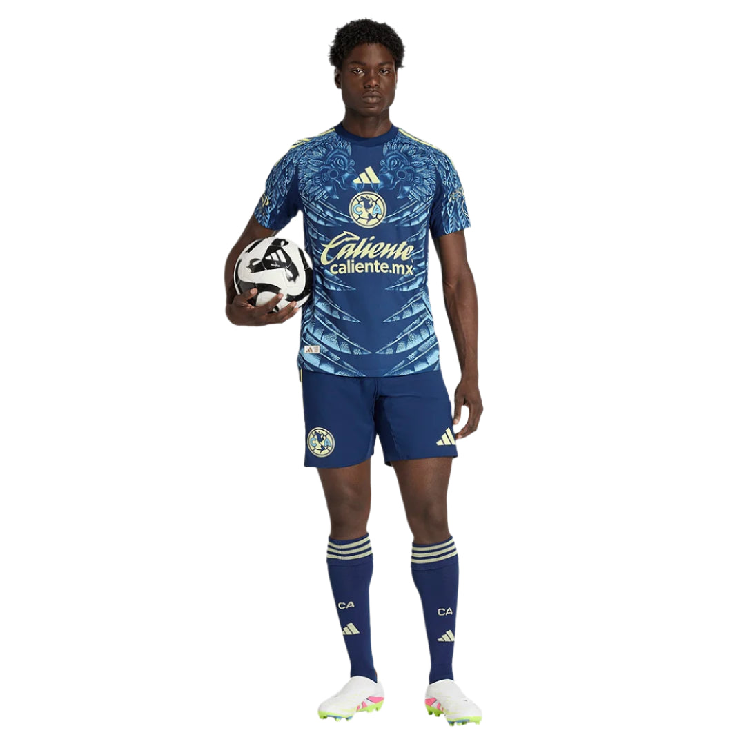adidas A. Zendejas Men's Club AmÃ©rica 25/26 Authentic Away Jersey (Blue)