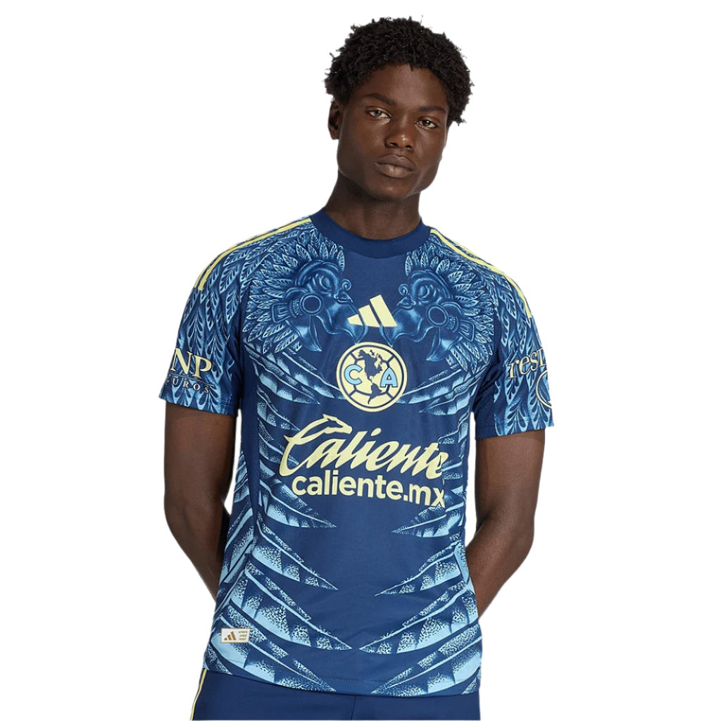 adidas A. Cervantes Men's Club AmÃ©rica 25/26 Authentic Away Jersey (Blue)