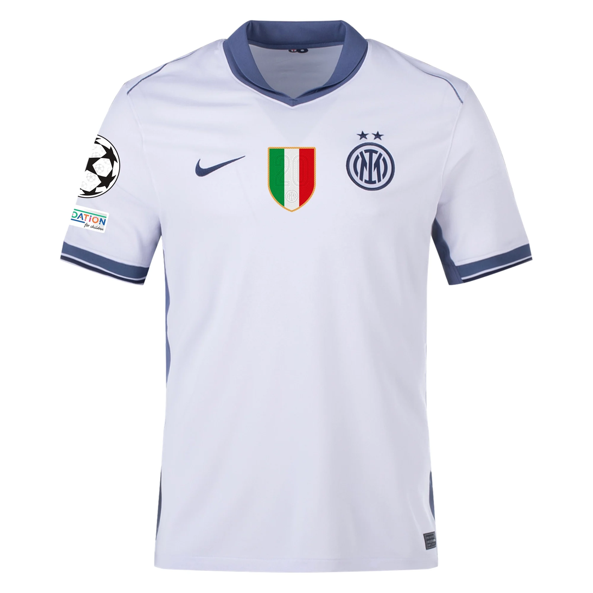 Nike Inter Milan Marko ArnautoviÄ‡ Away Jersey w/ Champions League + Scudetto Patch 24/25 (Summit White/Iris Whisper)