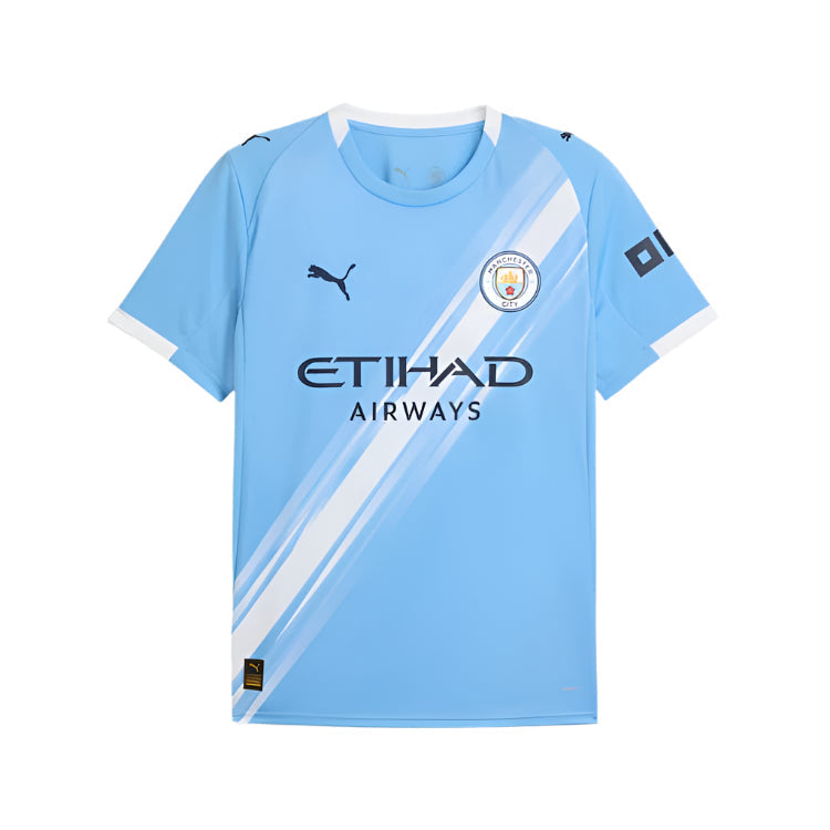 Oscar Bobb Manchester City Home Jersey 25/26 w/ EPL + Sponsor Patch (Team Light Blue/Puma White)