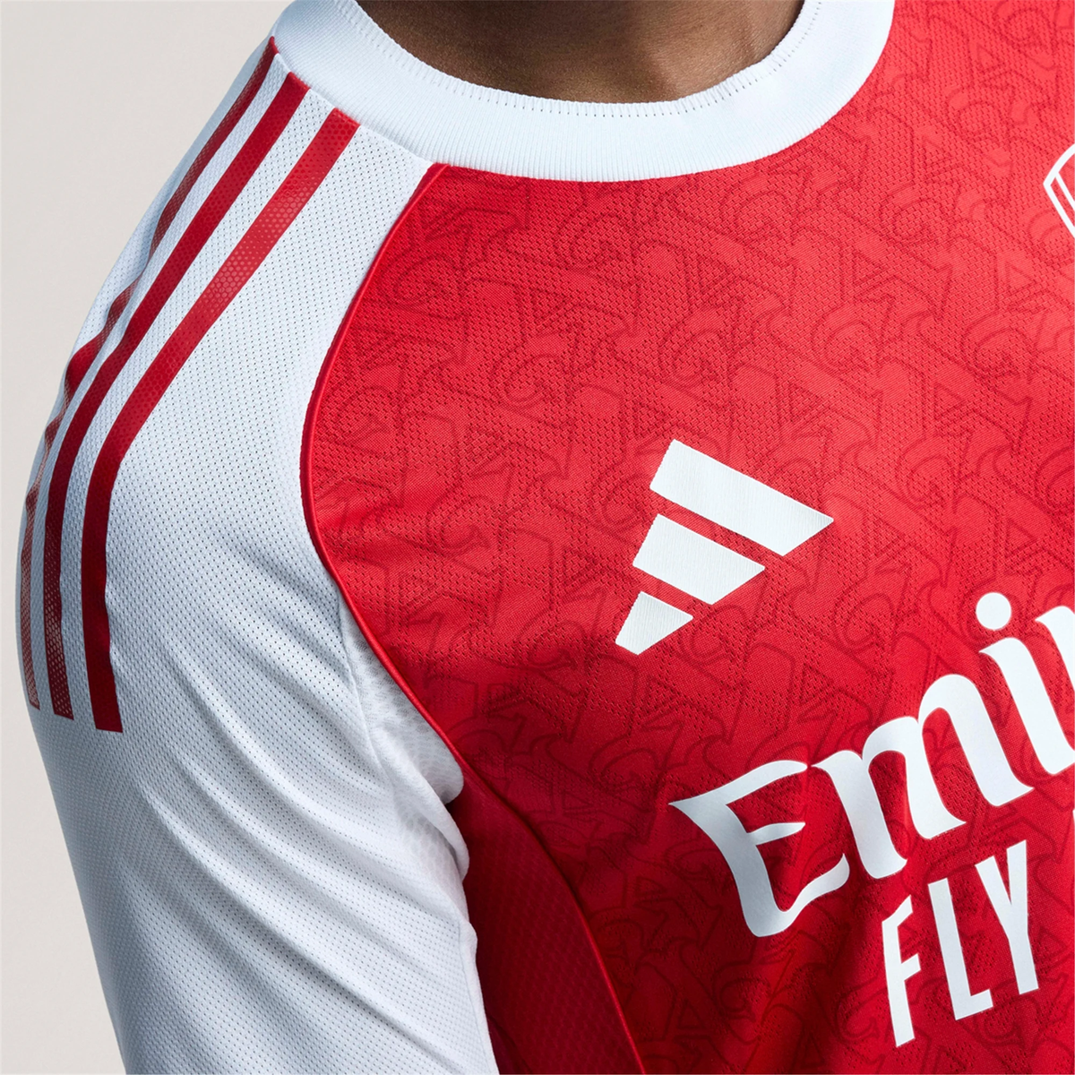 adidas Jakub Kiwior Arsenal FC Authentic Home Jersey 25/26 w/ EPL Patch (Better Scarlet/White
