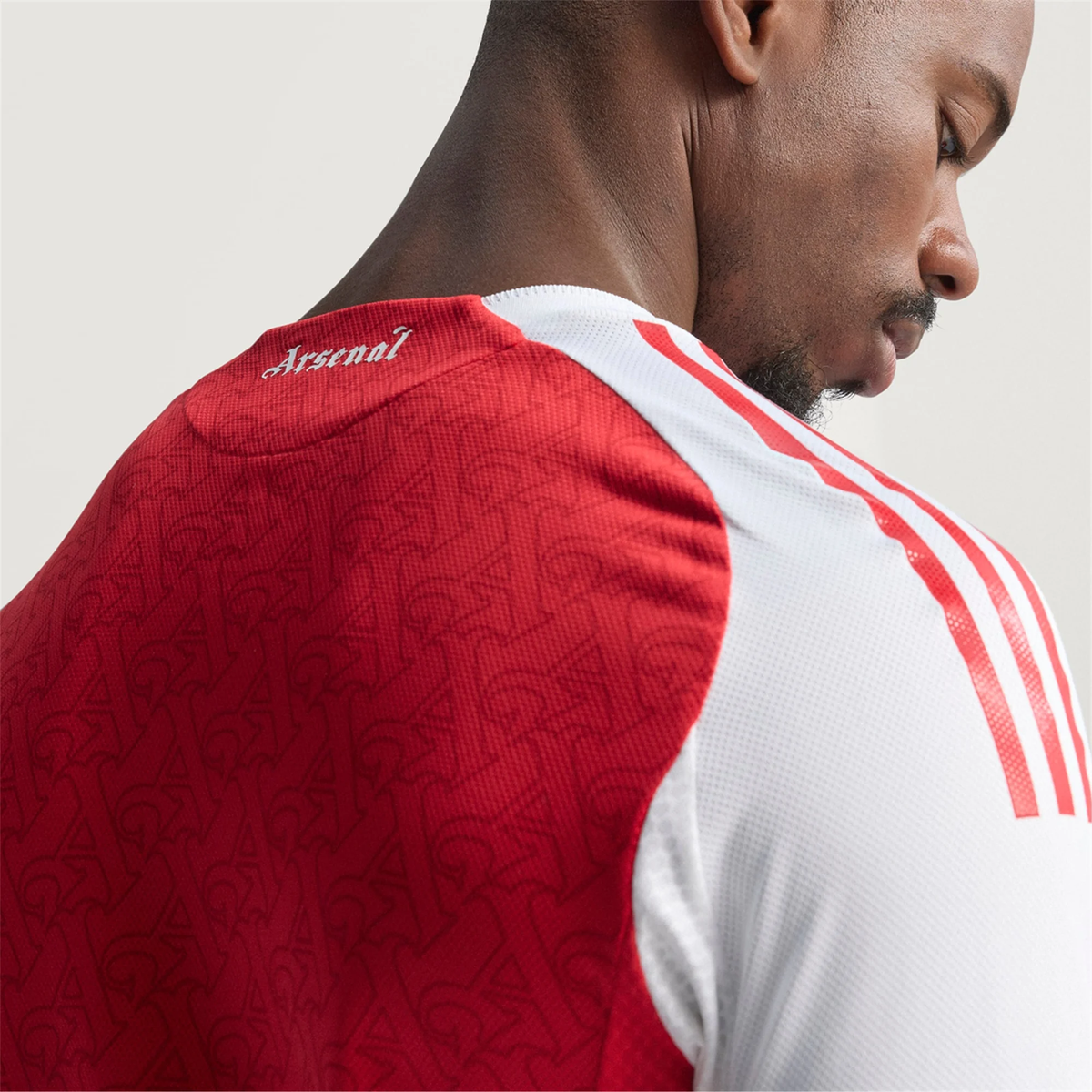 adidas Jakub Kiwior Arsenal FC Authentic Home Jersey 25/26 w/ EPL Patch (Better Scarlet/White