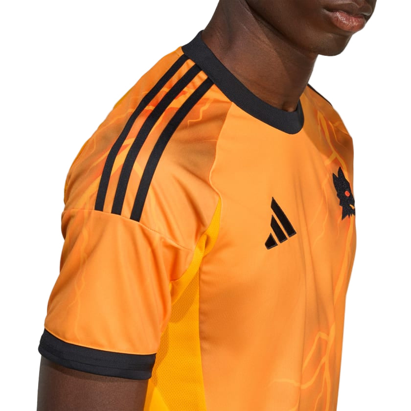 adidas Roma Paulo Dybala Away Jersey w/ Europa League Patches 25/26 (Orange/Black)