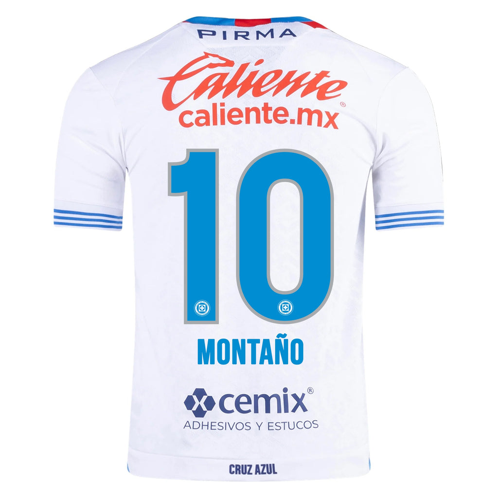 Pirma Andres Montano Cruz Azul Away Jersey 24/25 (White/Blue) (Copy)