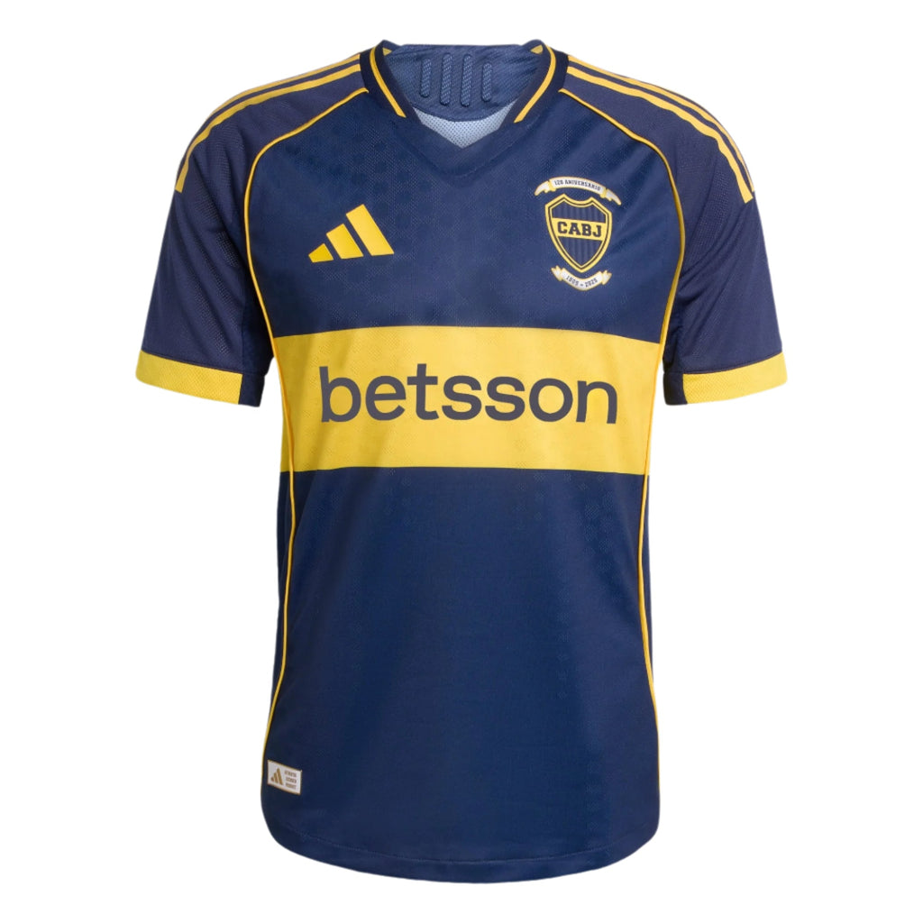 adidas Men's Boca Juniors Authentic Home Jersey 25/26 (Indigo/Gold)