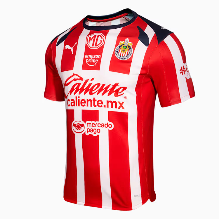 Puma Ruben Gonzalez Men's Chivas De Guadalajara Home Jersey 25/26 (Puma Red/White)