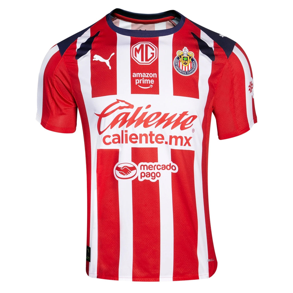 Puma Erick GutiÃ©rrez Men's Chivas De Guadalajara Home Jersey 25/26 (Puma Red/White)