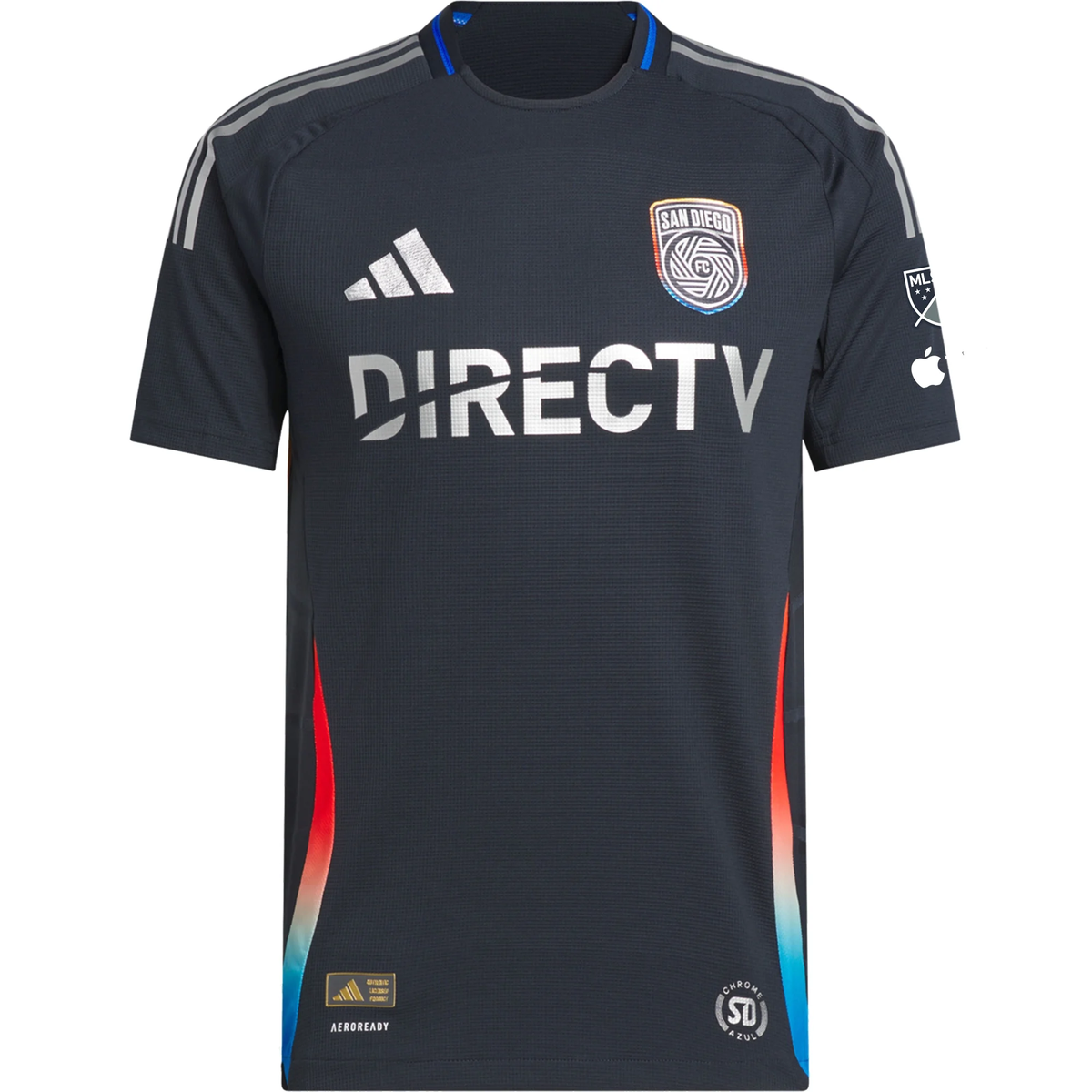 adidas AndrÃ©s Reyes San Diego FC Authentic Home Jersey w/ MLS + Apple TV Patches 25/26 (Night Navy)