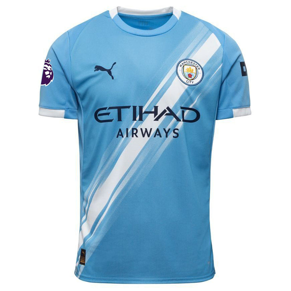 Puma Mateo Kovacic Manchester City Home Jersey 25/26 w/ EPL + Sponsor Patch (Team Light Blue/Puma White)