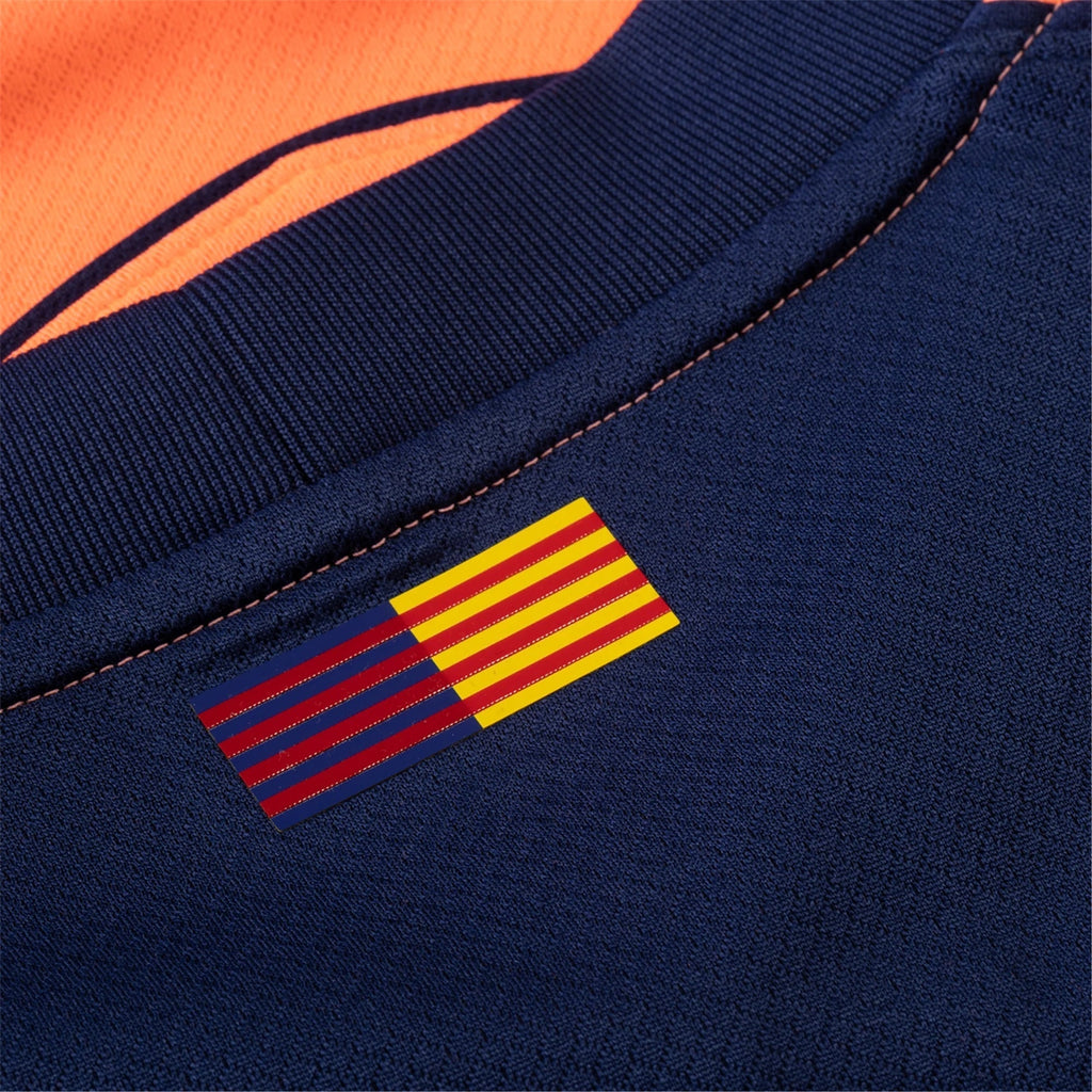 Nike Rashford Men's FC Barcelona T90 Third Jersey 25/26 w/ Champions League Patches (Mango/Navy)