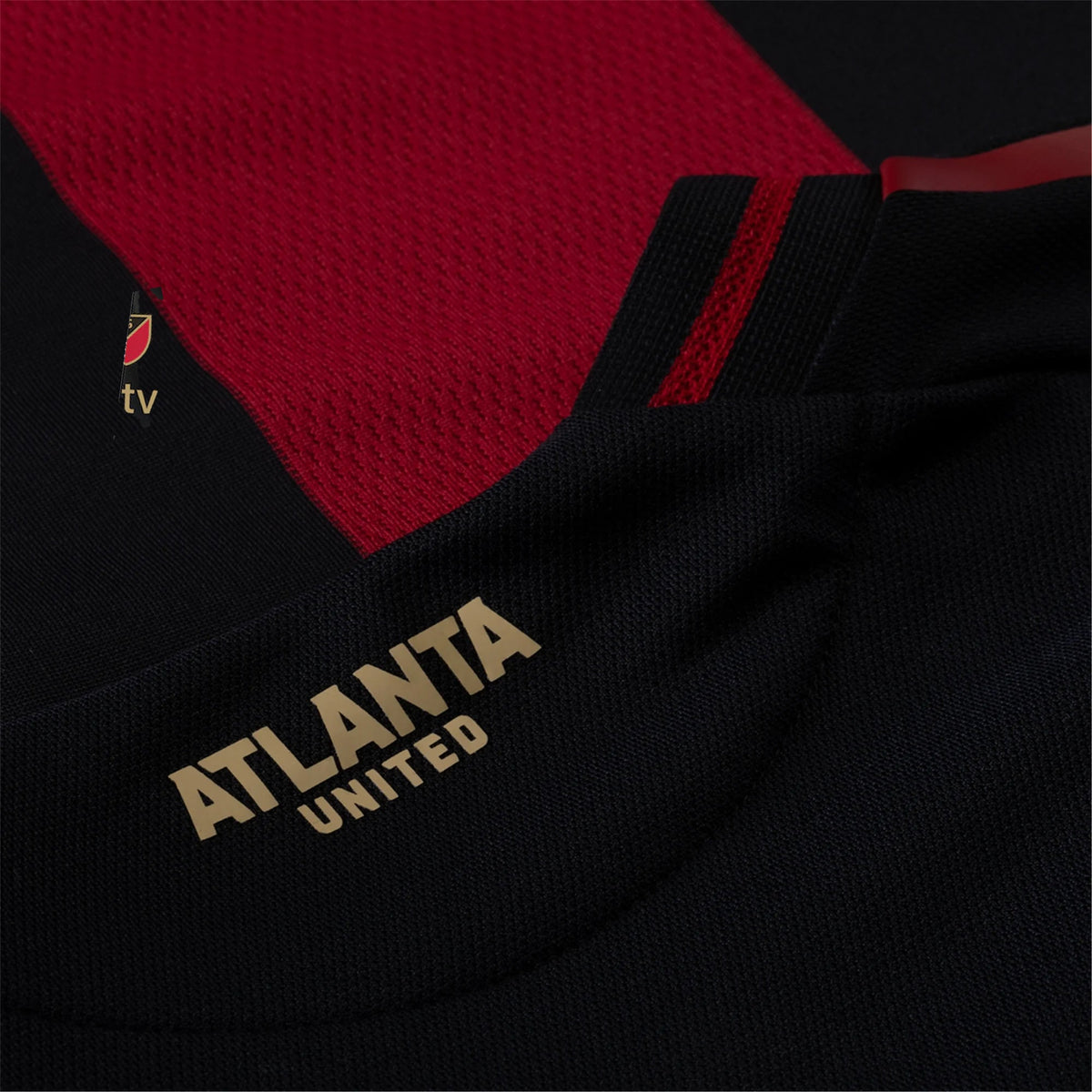 adidas Emmanuel Latte Lath Atlanta United Authentic Home Jersey w/ MLS Patches 25/26 (Red/Black)
