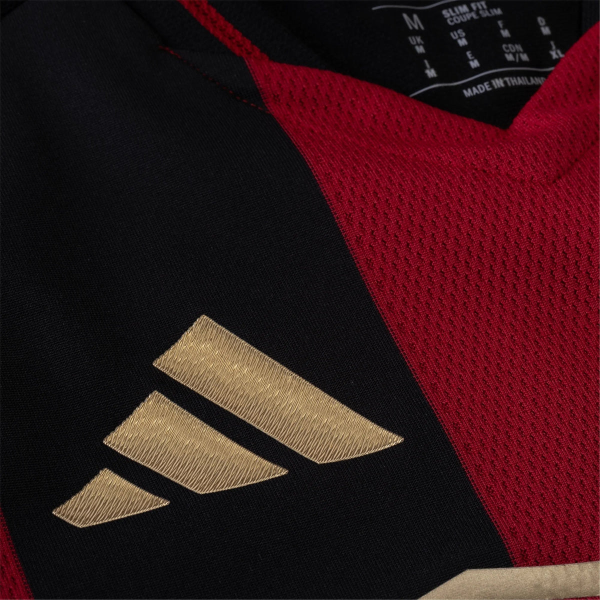 adidas Emmanuel Latte Lath Atlanta United Authentic Home Jersey w/ MLS Patches 25/26 (Red/Black)