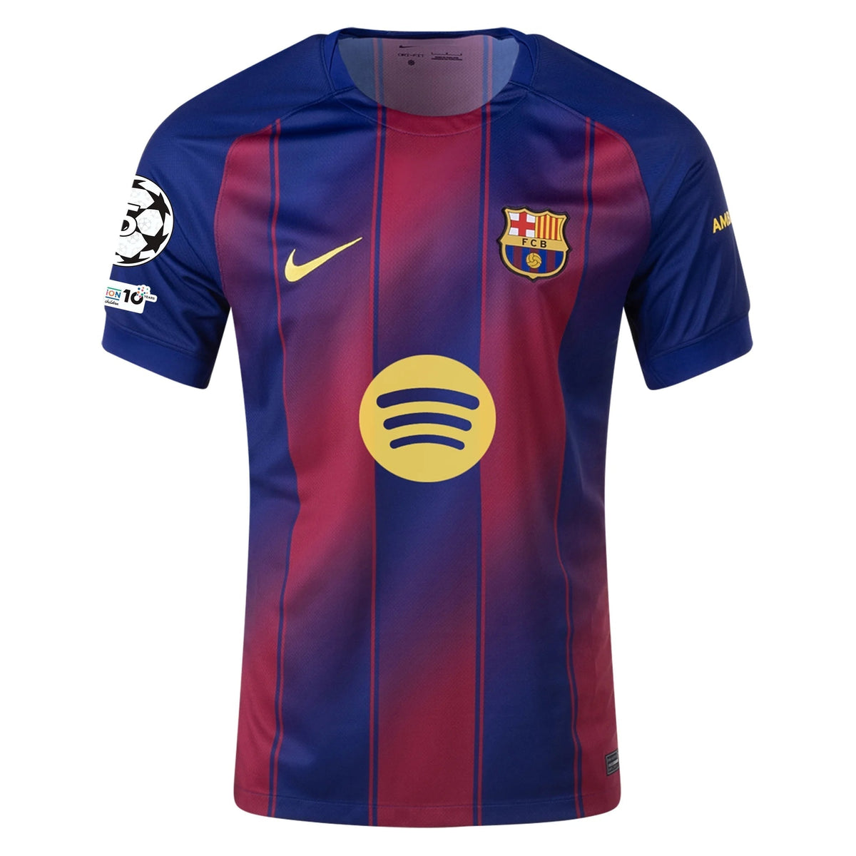 Nike Christensen FC Barcelona Home Jersey 25/26 w/ Champions League Patches (Deep Royal Blue/Midwest Gold)
