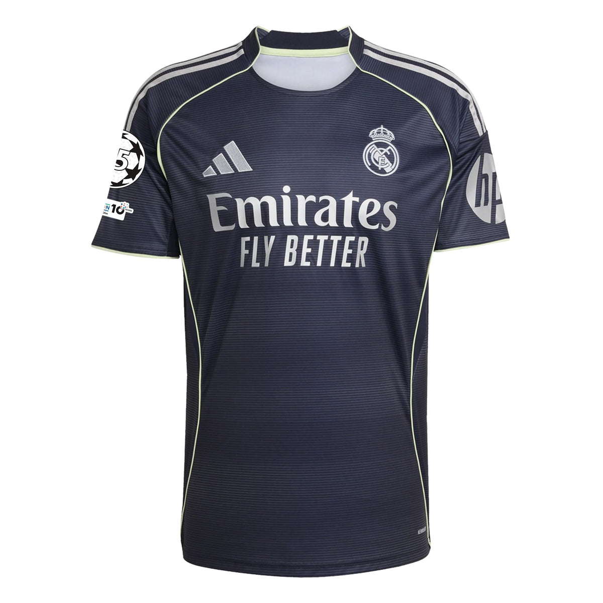 adidas Fran GarcÃ­a Real Madrid 25/26 Away Jersey w/ Champions League Patches (Legend Ink)