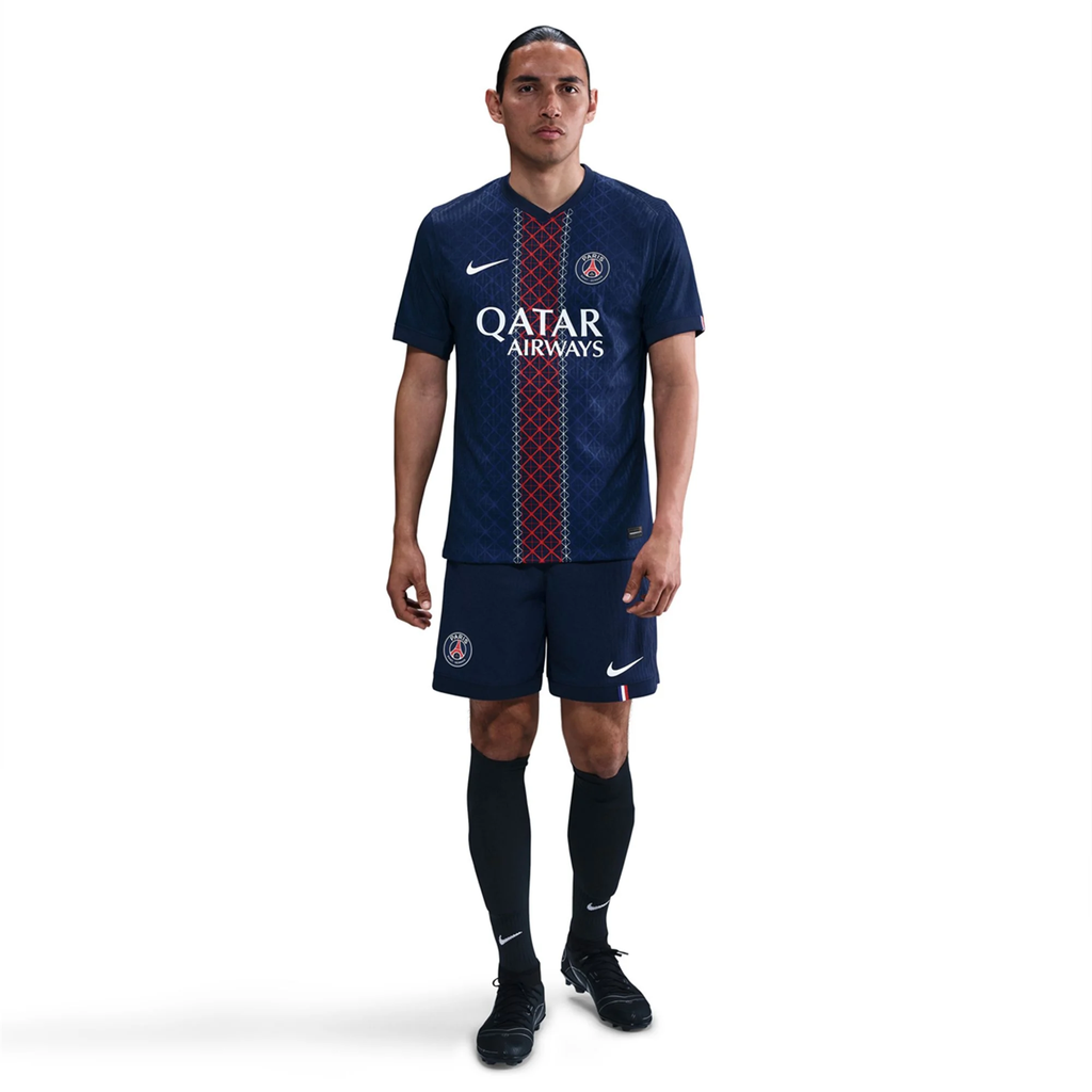 Nike Men's Ramos Paris Saint-Germain Authentic Home Jersey 25/26 w/ Champions League Patches (Navy)