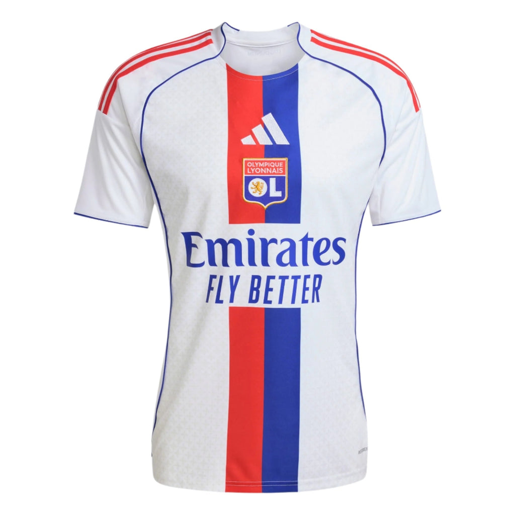 adidas Men's Olympique Lyonnais Home Jersey 25/26 (White)