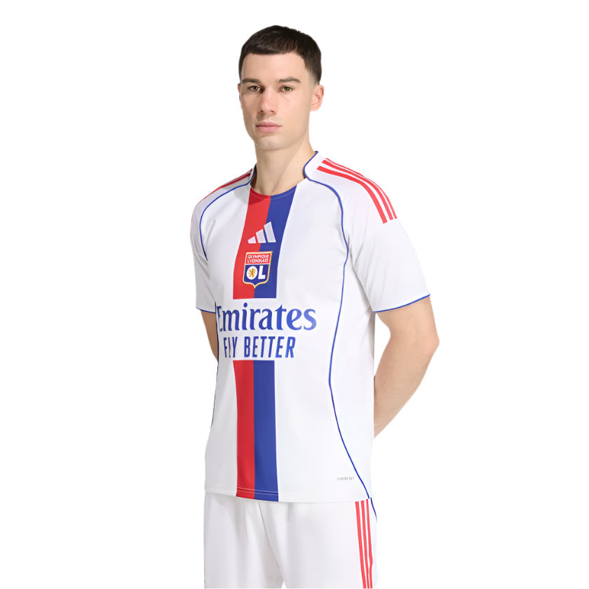 adidas Men's Olympique Lyonnais Home Jersey 25/26 (White)