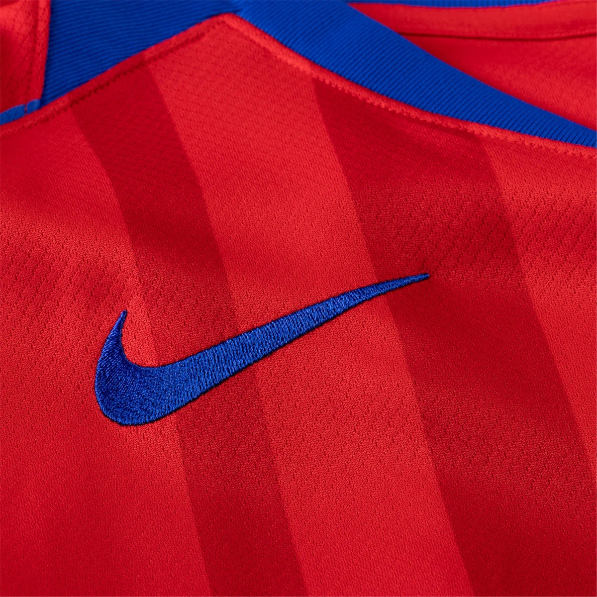Nike Men's Paris Saint-Germain JoÃ£o Neves T90 Third Jersey w/ Champions League Patches 25/26 (Sport Red/Hyper Royal)