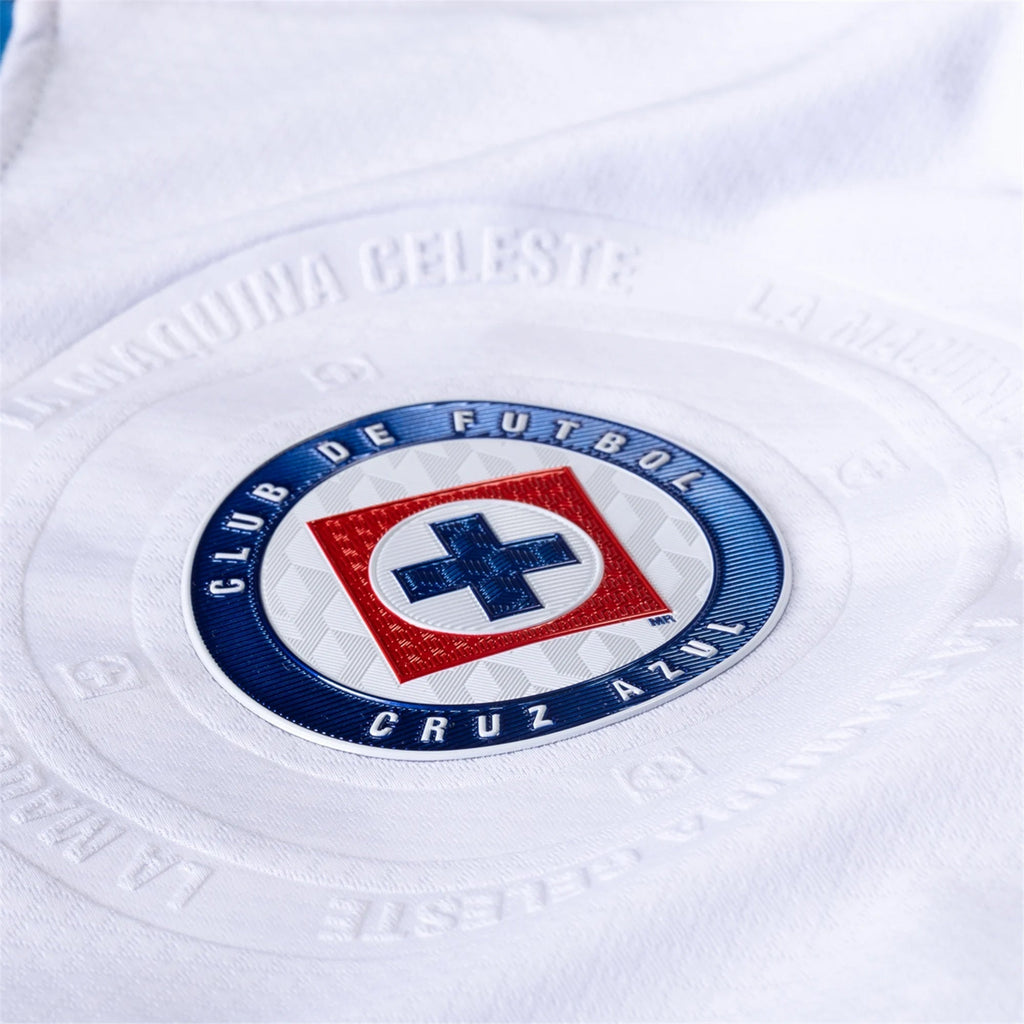 Pirma Ignacio Rivero Cruz Azul Away Jersey 24/25 (White/Blue)