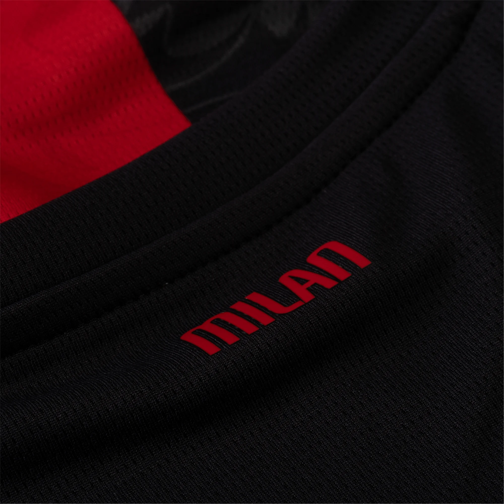 Puma Dest Men's AC Milan Home Jersey w/ Champions League Patches 25/26 (Red/Black)