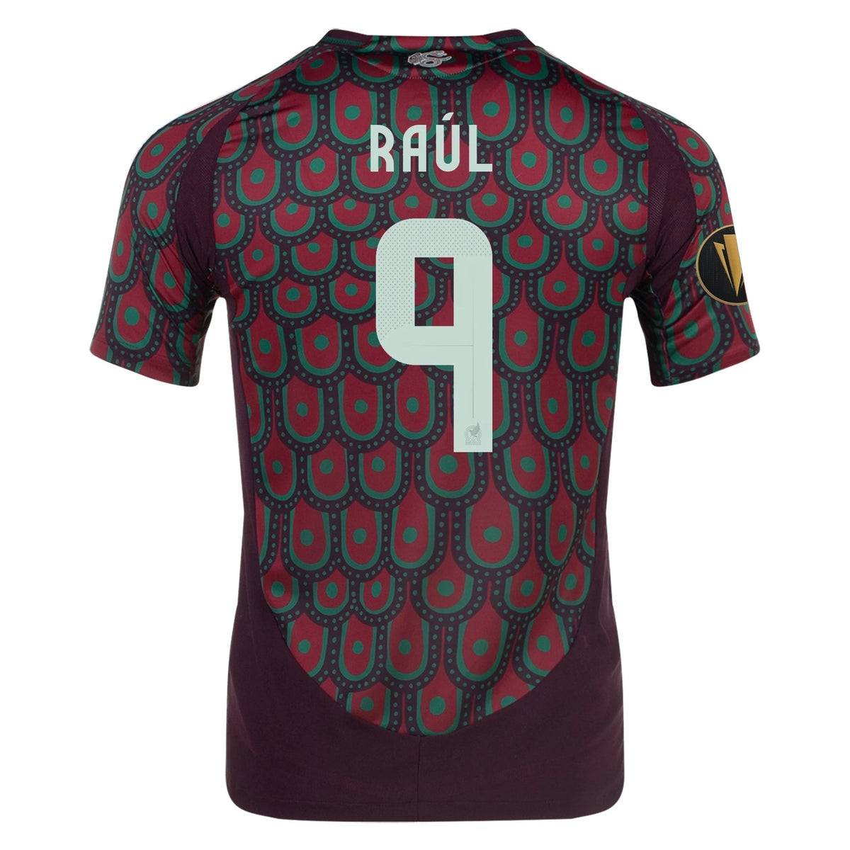 adidas RaÃºl JimÃ©nez Mexico Authentic Home Jersey 24/25 w/ Gold Cup 2025 Patches (Multicolor)