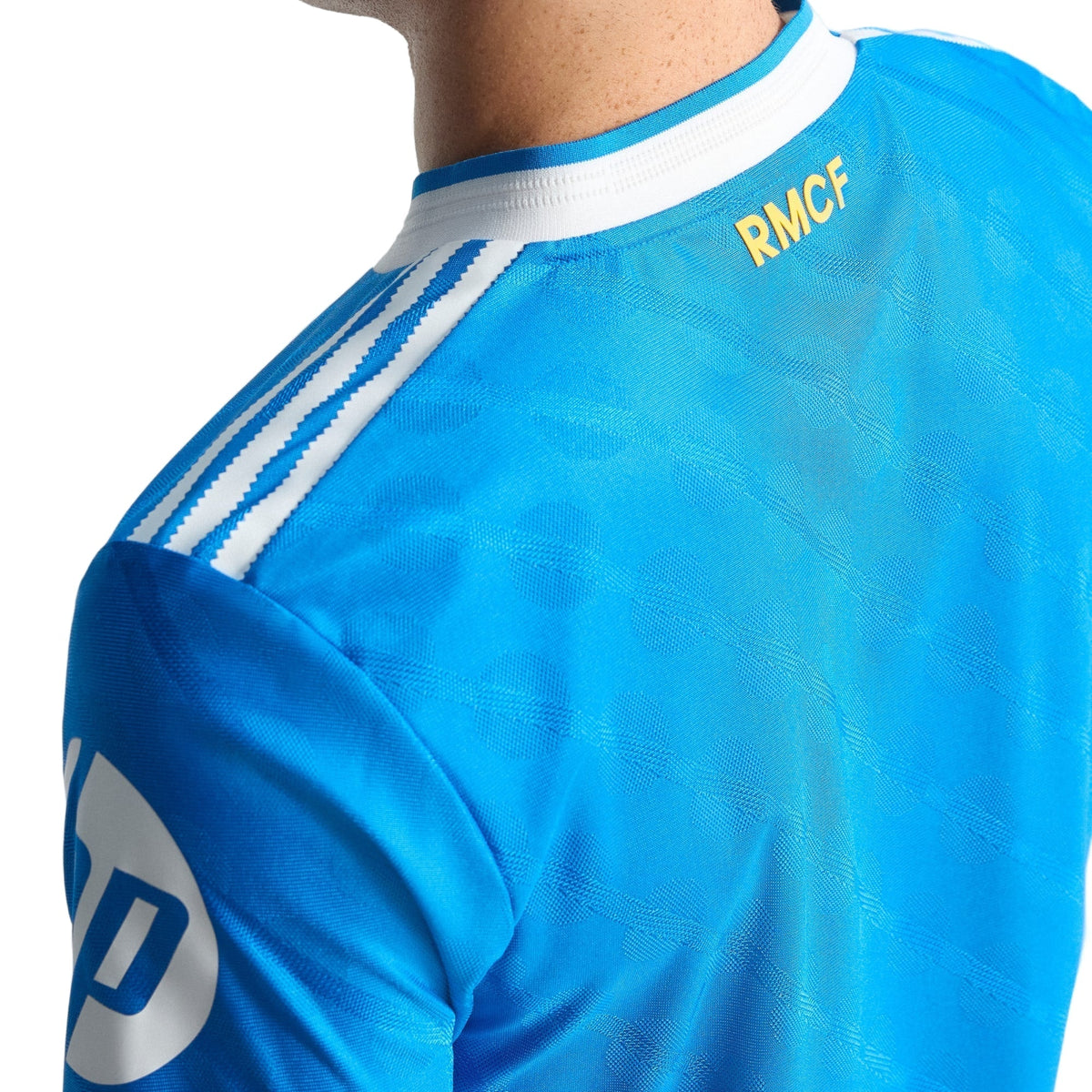 adidas Men's Gonzalo Real Madrid 25/26 Authentic Third Jersey w/ Champions League Patches (Blue)