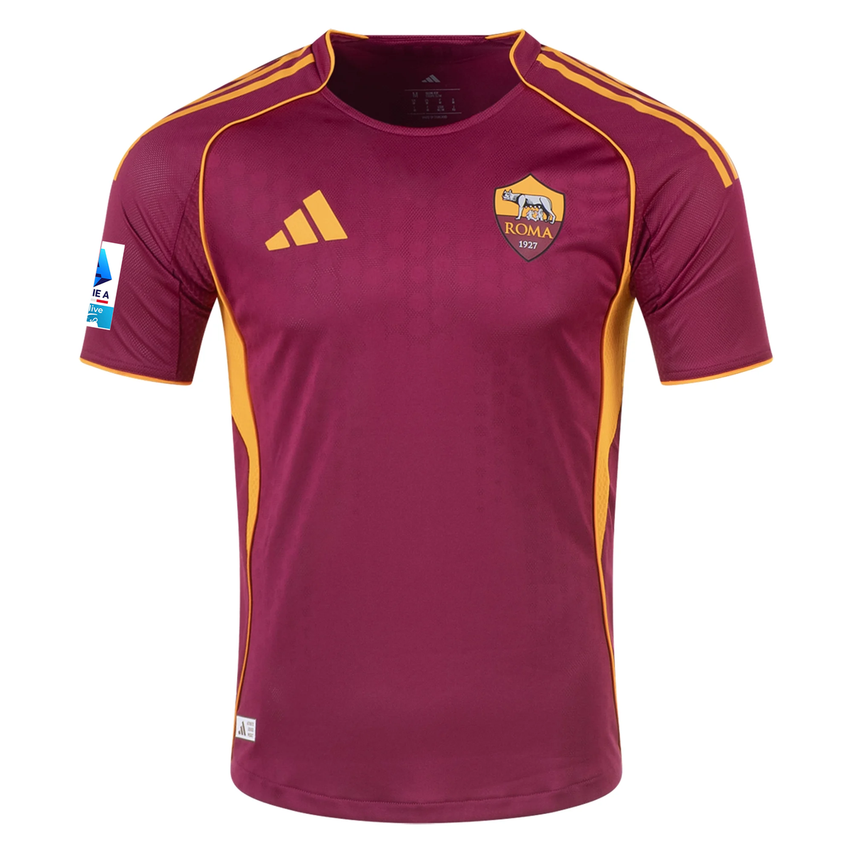 adidas Roma Authentic MatÃ­as SoulÃ© Home Jersey w/ Serie A Patch 25/26 (Burgundy)
