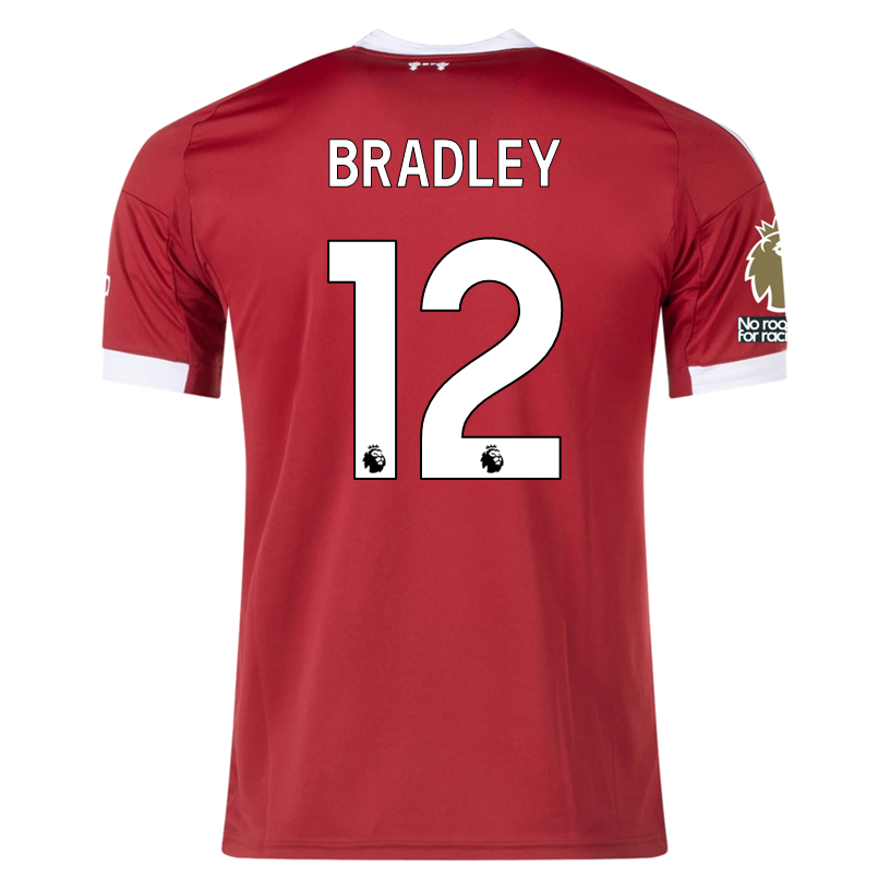 adidas Bradley Men's Liverpool Home Jersey 25/26 w/ NRFR + EPL Champions Patch (Strawberry Red)