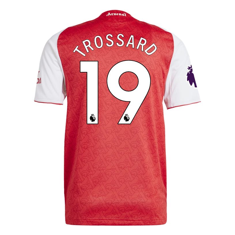 adidas Leandro Trossard Arsenal FC Authentic Home Jersey 25/26 w/ EPL Patch (Better Scarlet/White