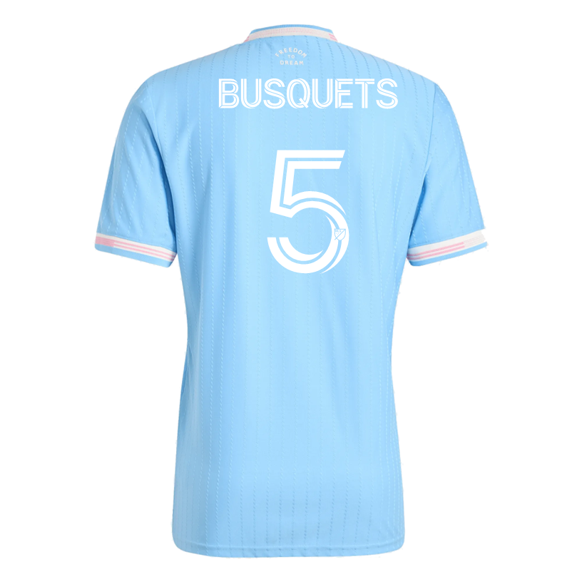 adidas Busquets Inter Miami Authentic Third Jersey 25/26 (Blue/Pink)