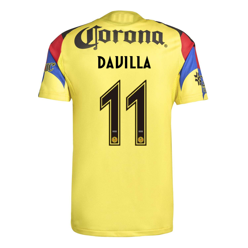 adidas Davila Men's Club America 25/26 Authentic Home Jersey (Yellow)