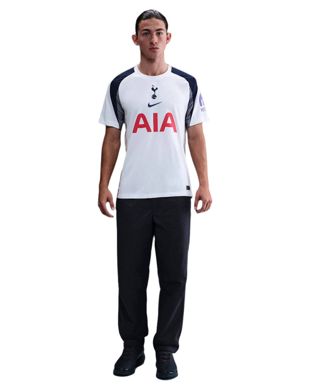 Nike Van de ven Tottenham Hotspurs Home Jersey w/ EPL + No Room For Racism Patch 25/26 (White/Iron/Binary Blue)