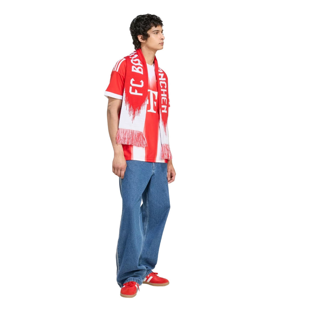 adidas Bayern Munich Davies Home Jersey w/ Champions League Patches 25/26 (Red)