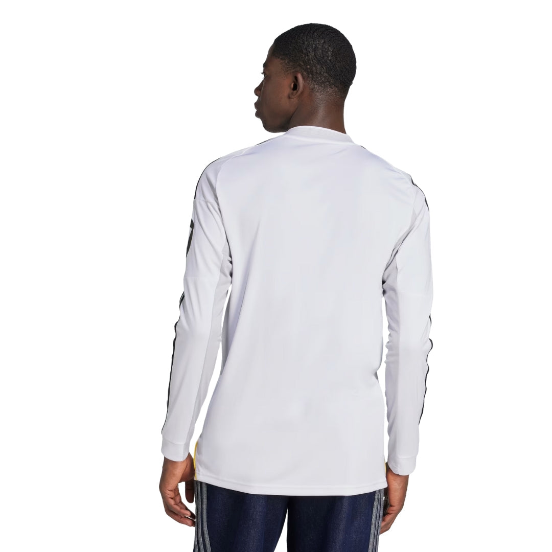 adidas Real Madrid Fran Garcia Long Sleeve Home Jersey w/ Intercontinental + Champions League Patches 25/26 (White)