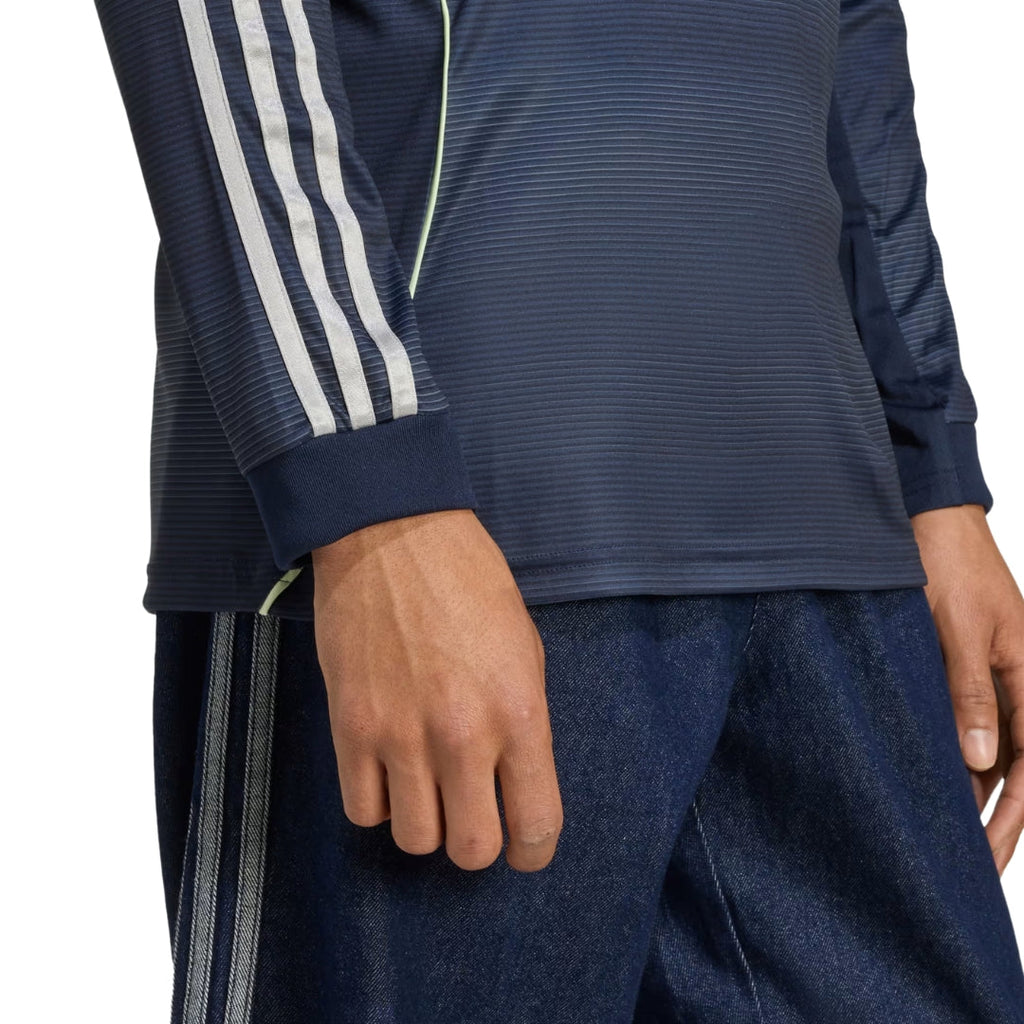 adidas Real Madrid E. Militao Long Sleeve Away Jersey w/ Champions League Patches 25/26 (Legend Ink)