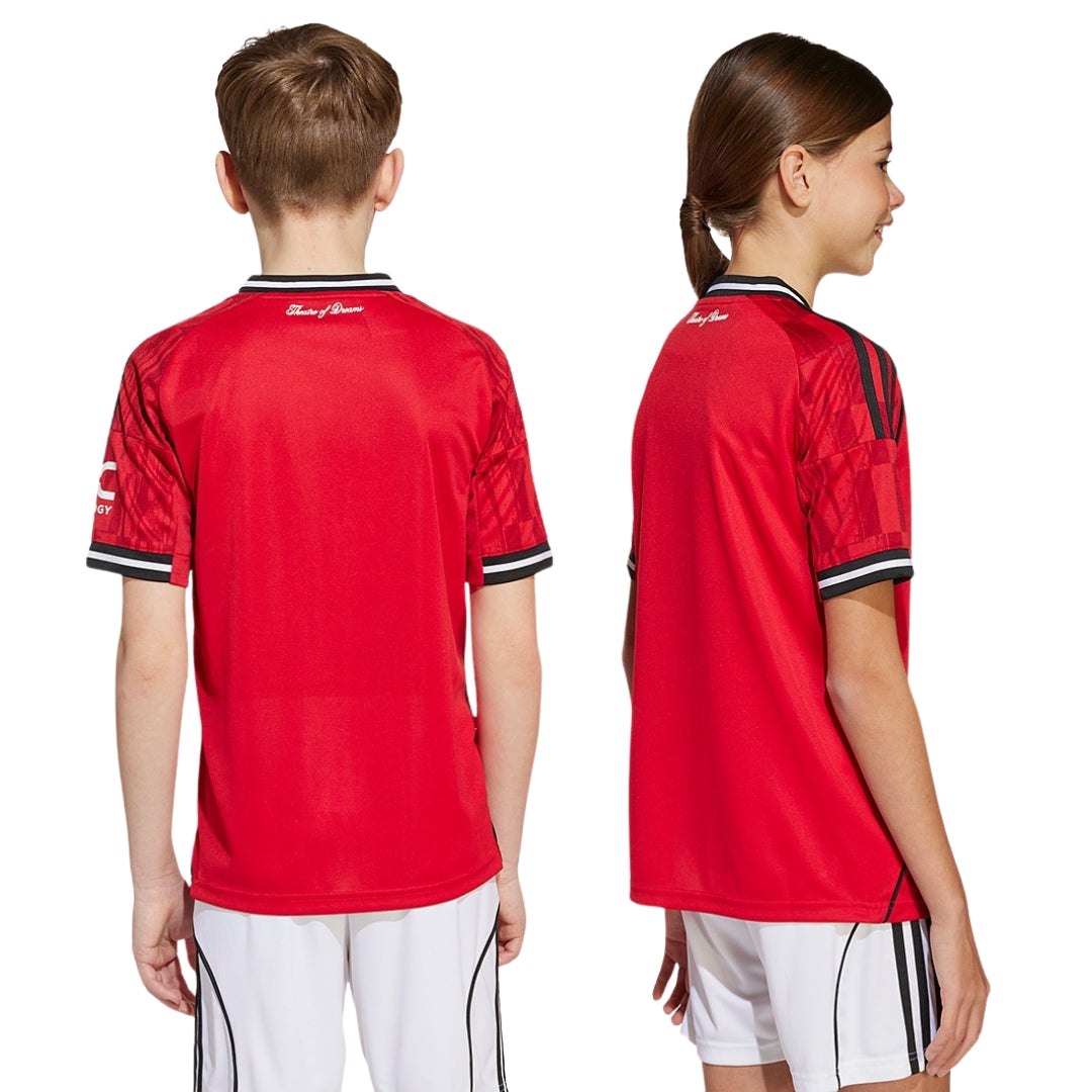 adidas Youth Manchester United 25/26 Home Jersey (Red)