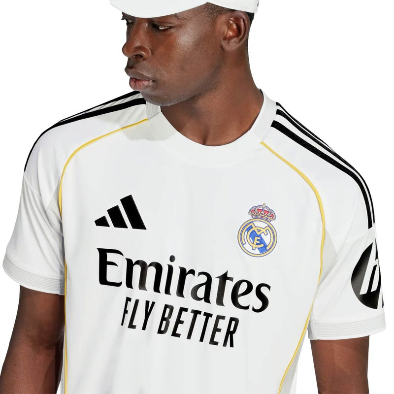 adidas Daniel Ceballos FernÃ¡ndez Real Madrid 25/26 Home Jersey w/ Champions League Patches (White)