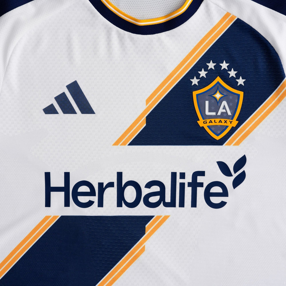 adidas Men's Cuevas LA Galaxy Authentic Match Home Jersey 26/27 (White)