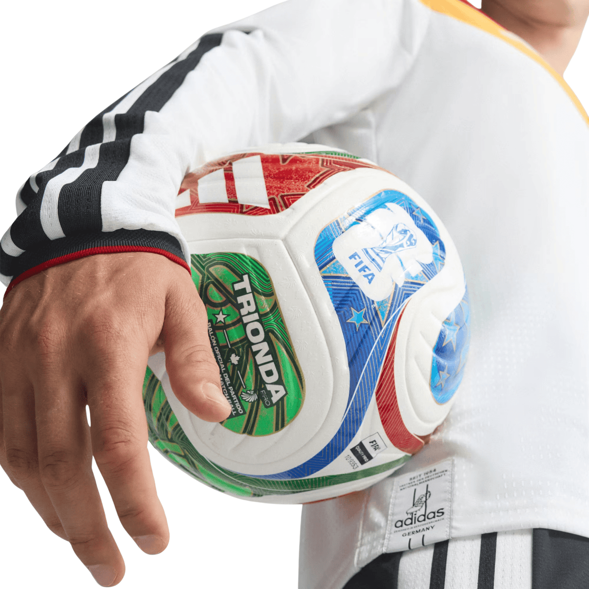 adidas Men's Germany 2026 Long Sleeve Authentic Home Jersey (White)