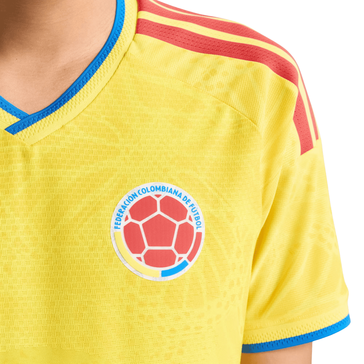 adidas Men's Mina Colombia 2026 Authentic Home Jersey (Impact Yellow)