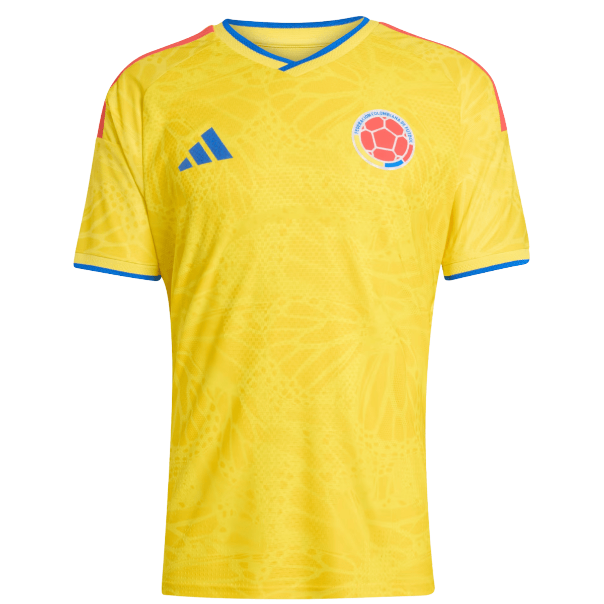 adidas Men's James Rodriguez Colombia 2026 Authentic Home Jersey (Impact Yellow)