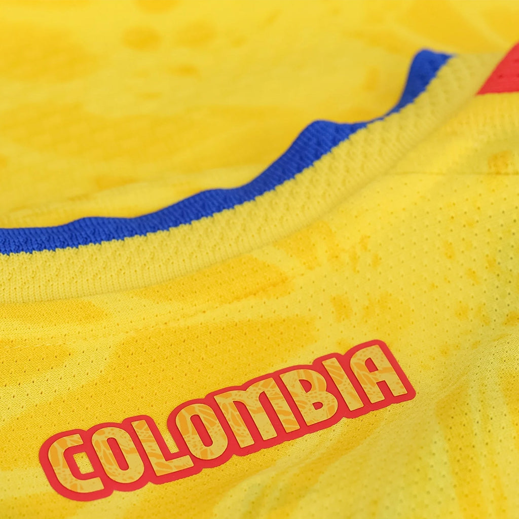 adidas Men's Castano Colombia 2026 Authentic Home Jersey (Impact Yellow)