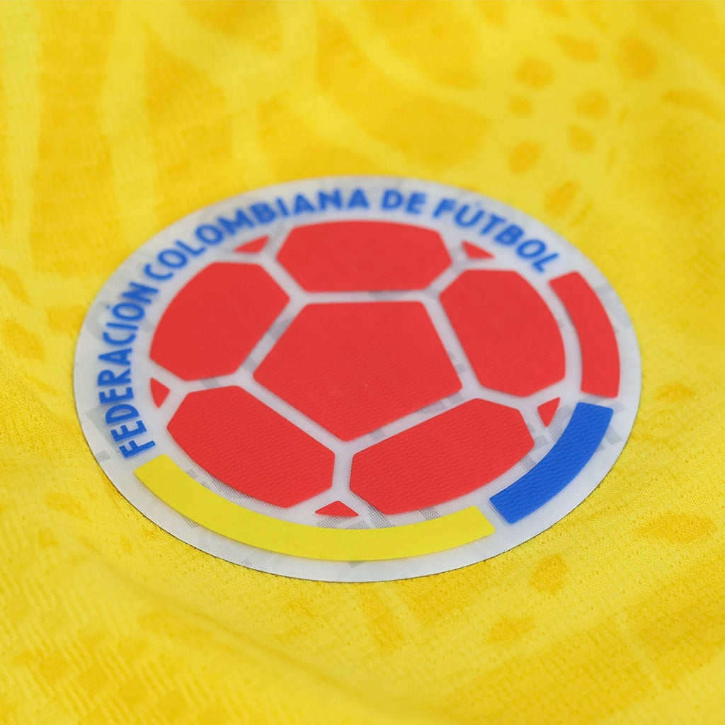 adidas Men's Castano Colombia 2026 Authentic Home Jersey (Impact Yellow)
