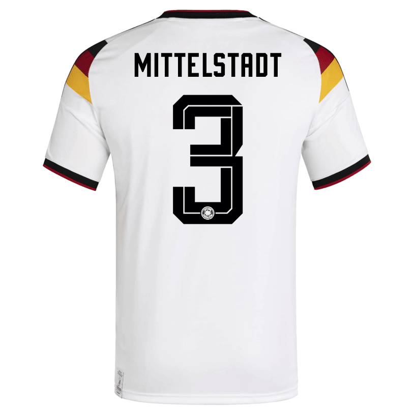 adidas Men's Mittelstadt Germany Home World Cup Jersey 2026 (White/Black)