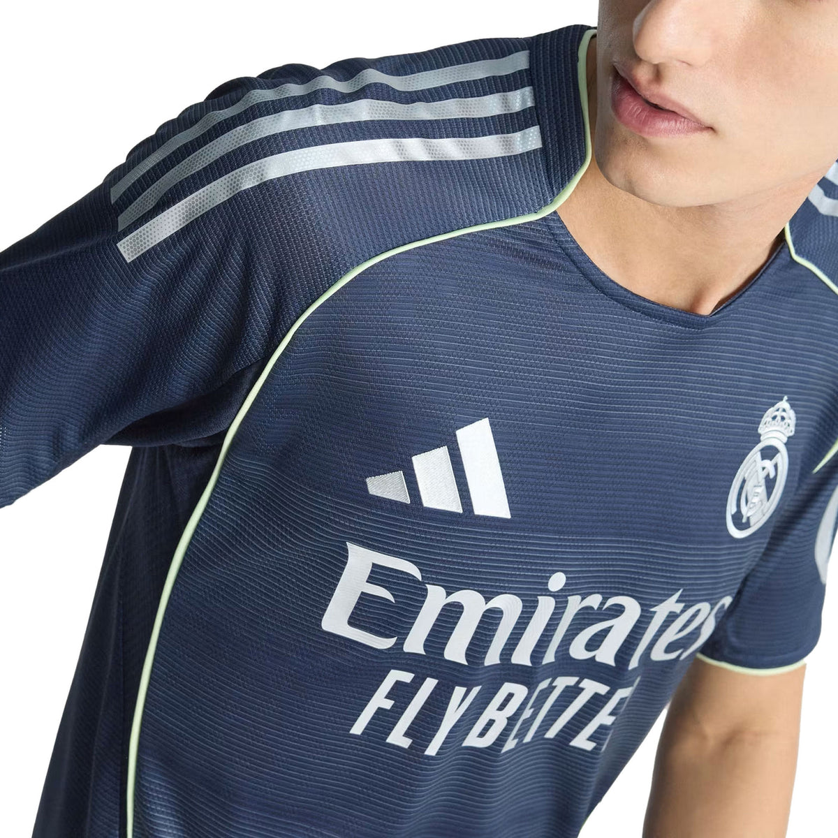 adidas Daniel Ceballos FernÃ¡ndez Real Madrid Authentic Away Jersey 25/26 w/ Champions League Patches (Legend Ink