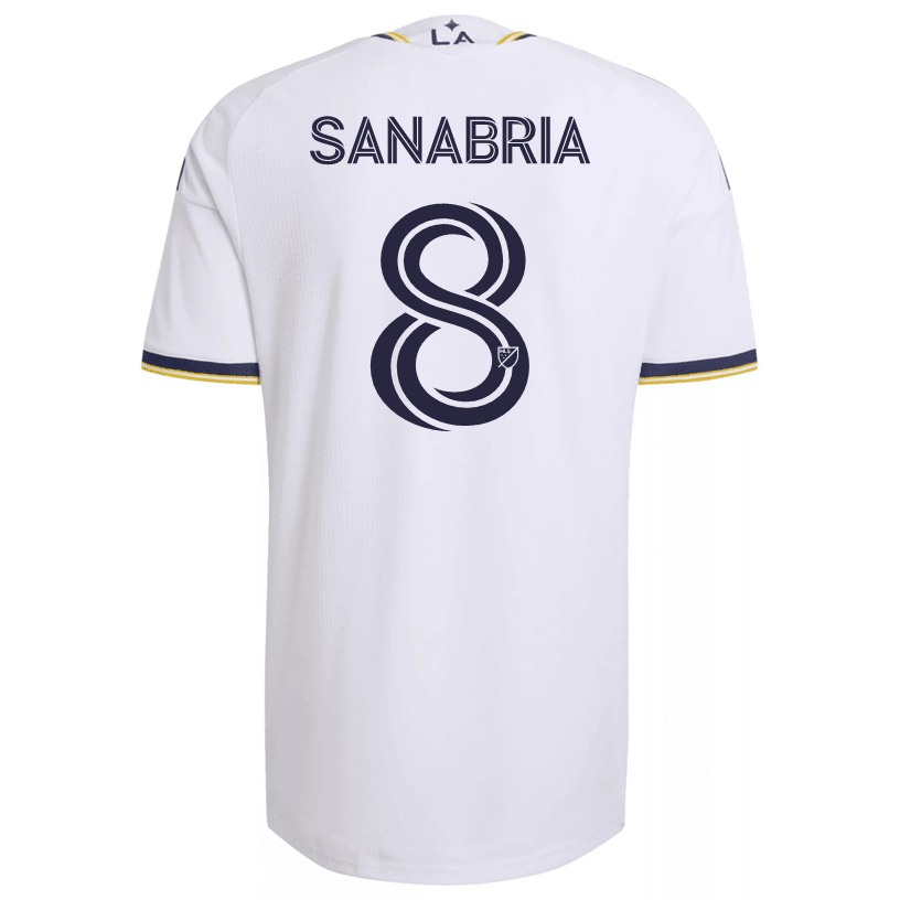 adidas Men's Sanabria LA Galaxy Authentic Match Home Jersey 26/27 (White)