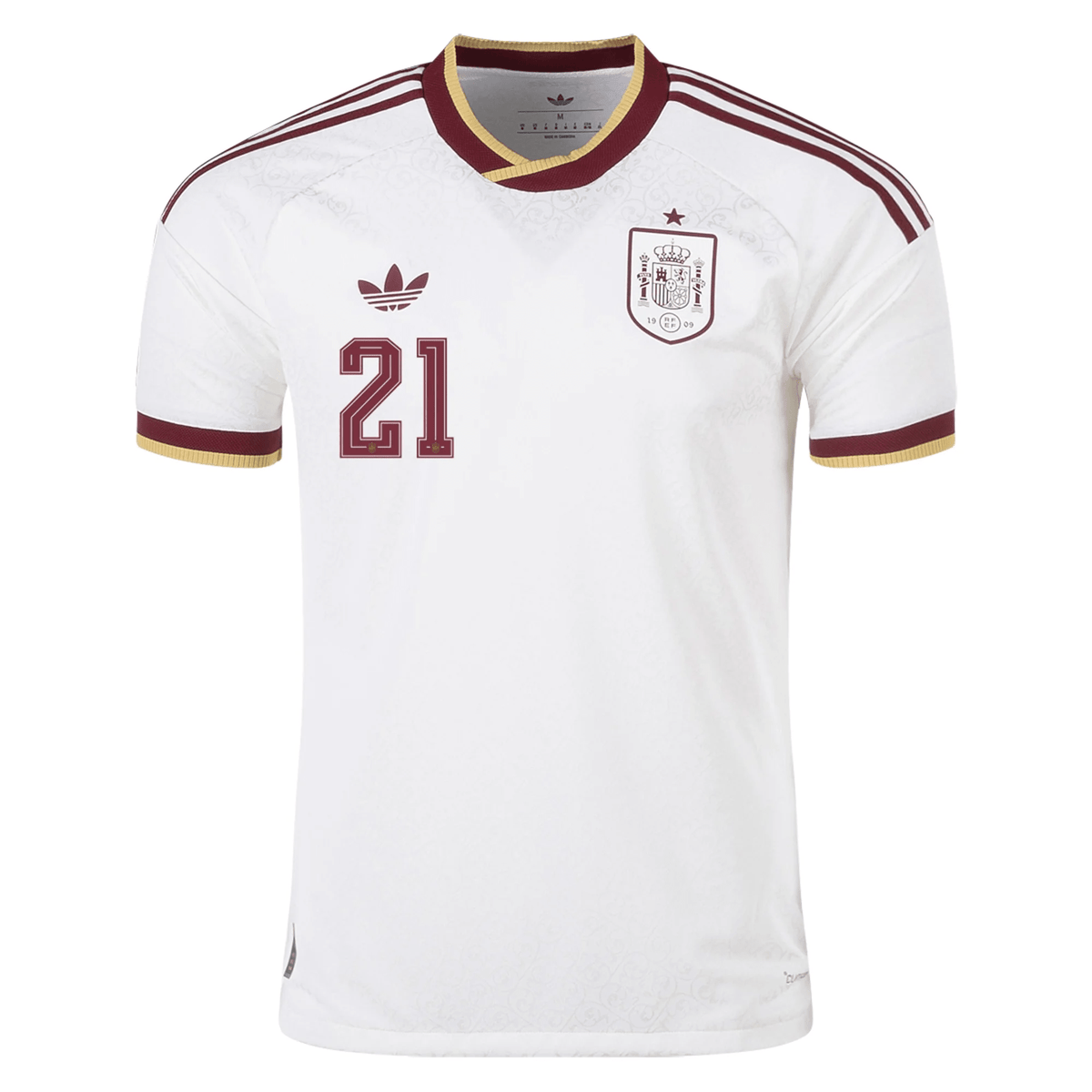 adidas Men's Spain Authentic Mikel Oyarzabal Away Jersey 2026 (White)