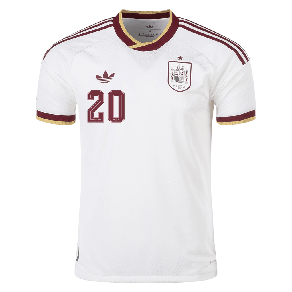 adidas Men's Spain Authentic Pedri Away Jersey 2026 (White)
