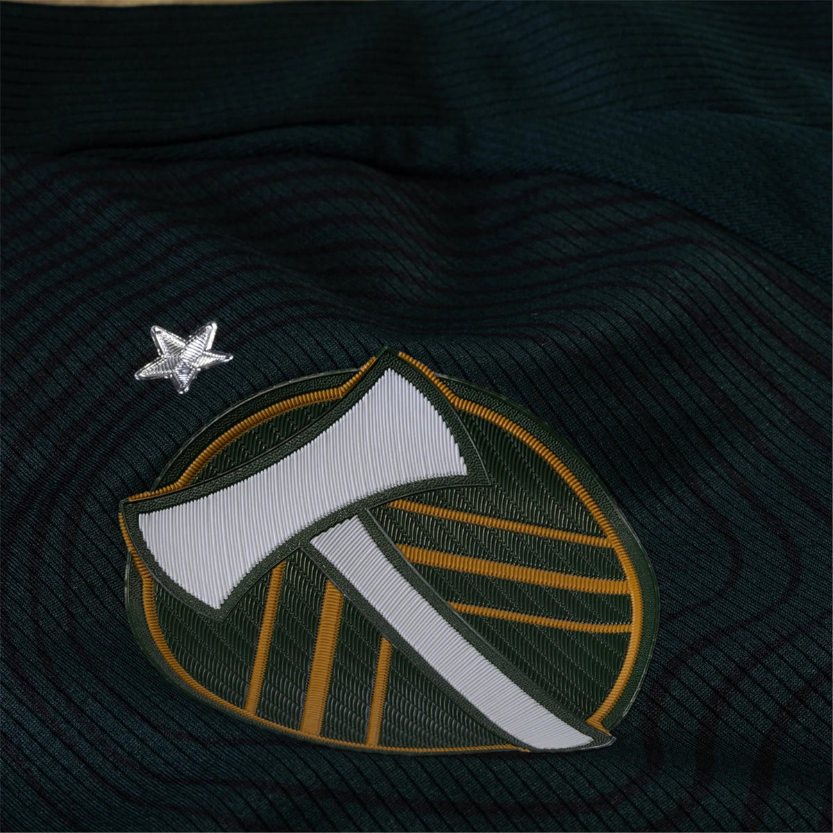 adidas Eric Miller Portland Timbers Authentic Home Jersey w/ MLS & Apple Patch 25/26 (Green/Gold)