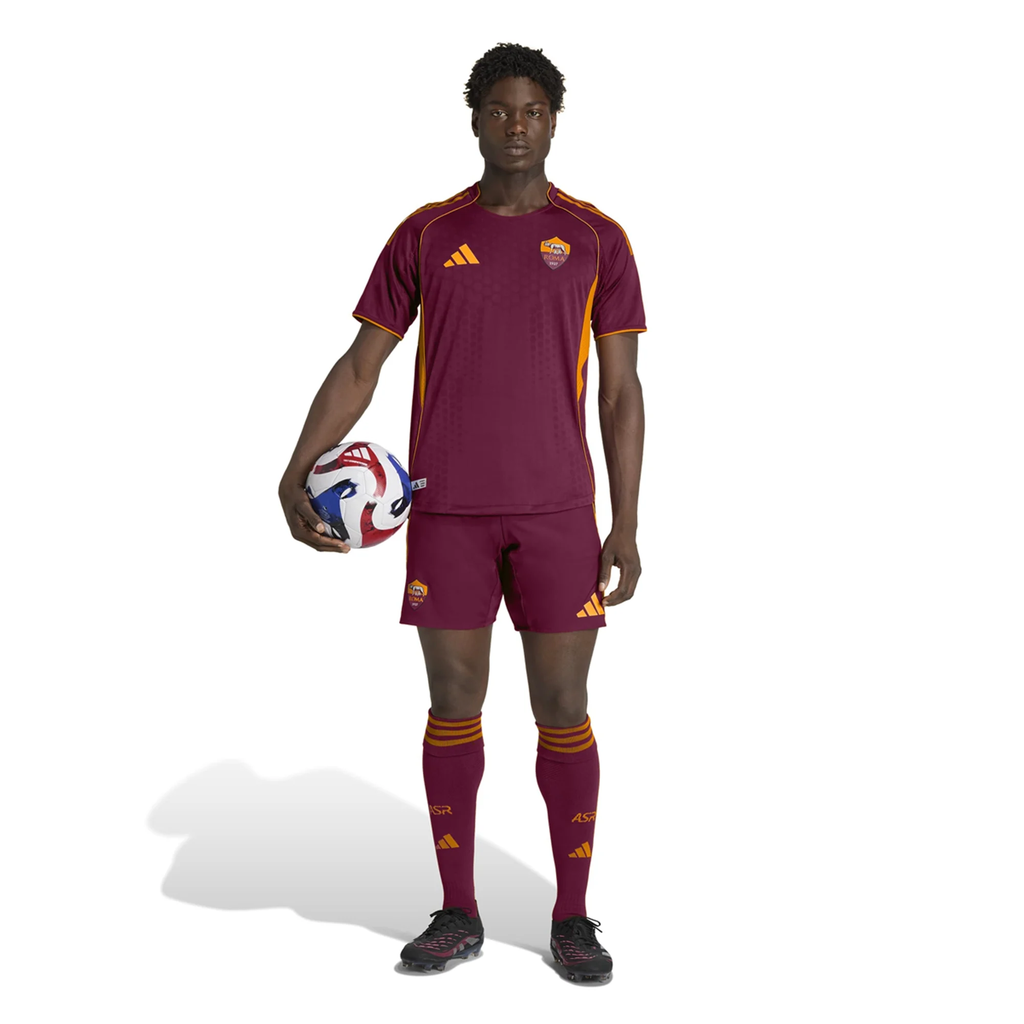 adidas Roma Authentic Manu KonÃ© Home Jersey w/ Europa League Patches 25/26 (Burgundy)